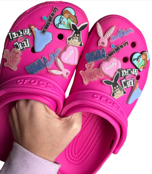 Ariana Grande shoe charms jibbitz for croc shoe
