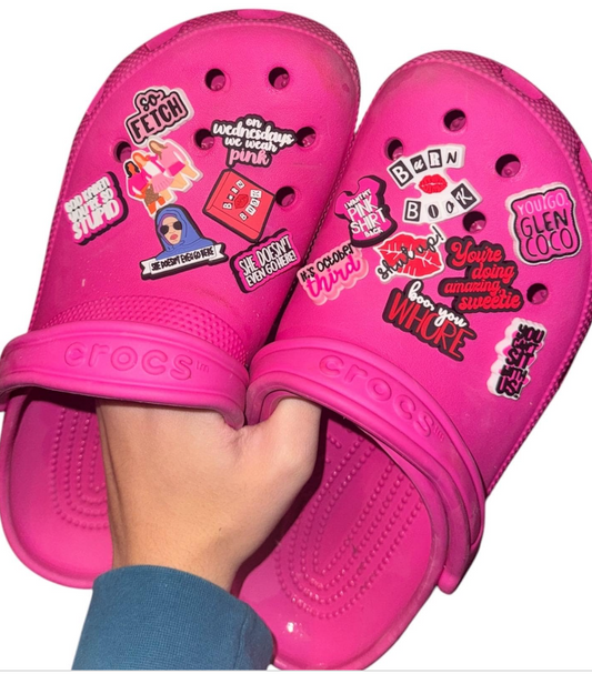 Mean Girls theme shoe charms