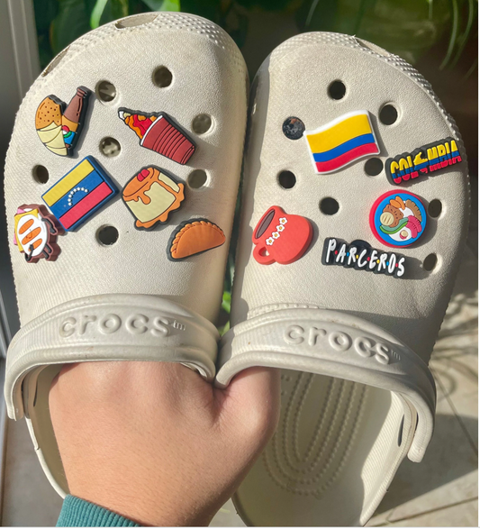 Colombia and Venezuela theme shoe charms
